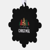 Frohe Weihnachten Svg Leopard Tree Ornament Karte (Linke Ecke)