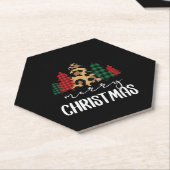 Frohe Weihnachten Svg Leopard Tree Untersetzer (angewinkelt)