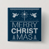 Frohe Weihnachten Sweater Religiöse Religion Button (Vorderseite)