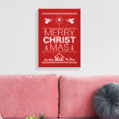 Frohe Weihnachten Sweater Religiöse Religion Leinwanddruck (Insitu (Wohnzimmer))