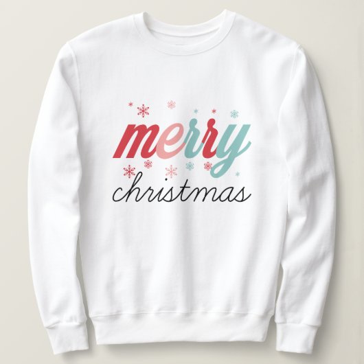 Frohe Weihnachten Sweatshirt (Design vorne)