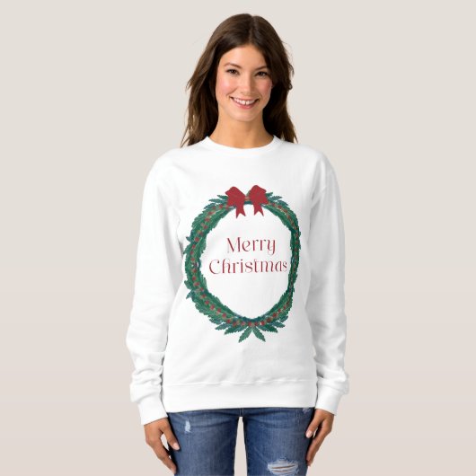 Frohe Weihnachten Sweatshirt (Vorne ganz)