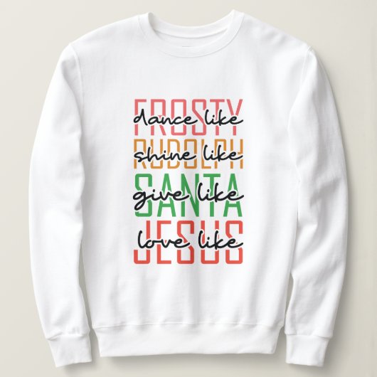 Frohe Weihnachten Sweatshirt (Design vorne)