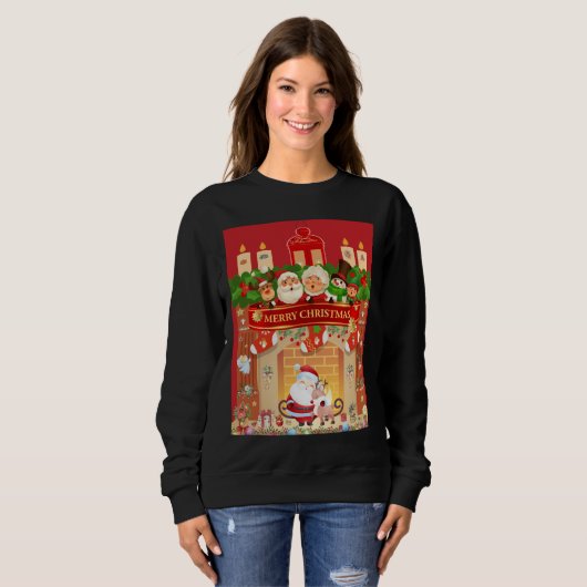 Frohe Weihnachten Sweatshirt (Vorne ganz)