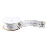 Frohe Weihnachten Sweet Snowman Satinband (Spule)