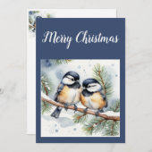 Frohe Weihnachten Sweetheart Niedliche Chickadee V (Vorne/Hinten)
