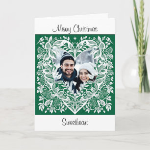 Frohe Weihnachten Sweetheart   Weihnachts-Foto Karte
