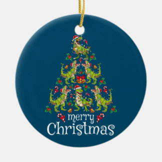 Frohe Weihnachten T Rex Boys Kinder Weihnachtsbaum Keramik Ornament