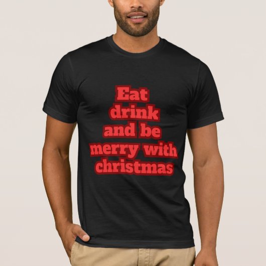 Frohe Weihnachten  T-Shirt (Vorderseite)
