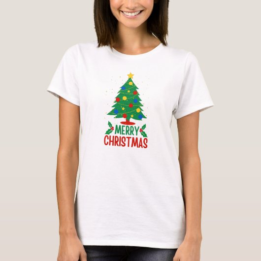 Frohe Weihnachten T-Shirt (Vorderseite)