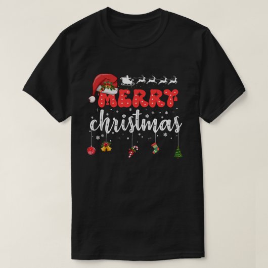Frohe Weihnachten T-Shirt (Design vorne)