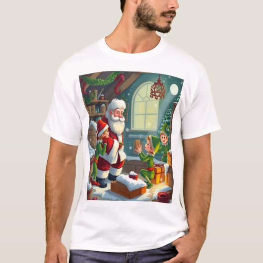 Frohe Weihnachten  T-Shirt (Vorderseite)