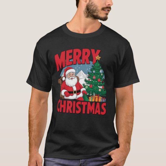 frohe Weihnachten T-Shirt (Vorderseite)
