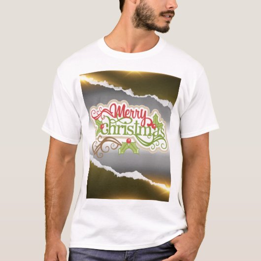 Frohe Weihnachten T-Shirt (Vorderseite)