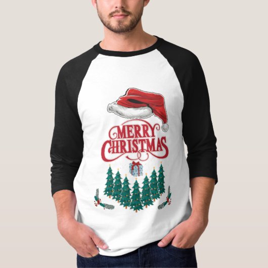 frohe Weihnachten T-Shirt (Vorderseite)