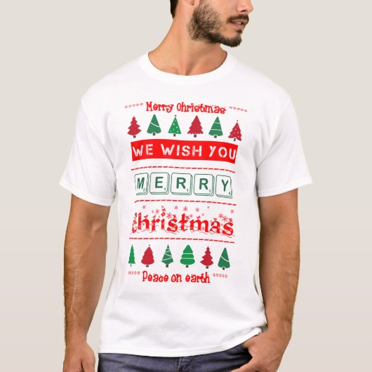 Frohe Weihnachten T-Shirt (Vorderseite)