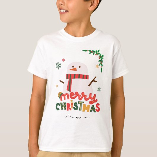 Frohe Weihnachten T-Shirt (Vorderseite)