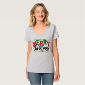 Frohe Weihnachten T-Shirt (Vorderseite Vollansicht)
