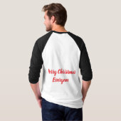 Frohe Weihnachten T-Shirt (Schwarz voll)