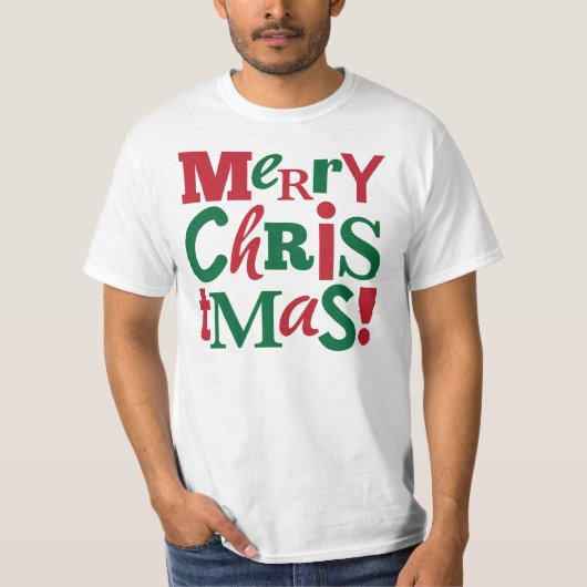 Frohe Weihnachten T-Shirt (Vorderseite)