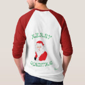 Frohe Weihnachten T-Shirt (Rückseite)