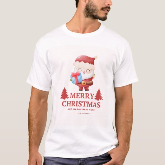 Frohe Weihnachten T - Shirt (Vorderseite)