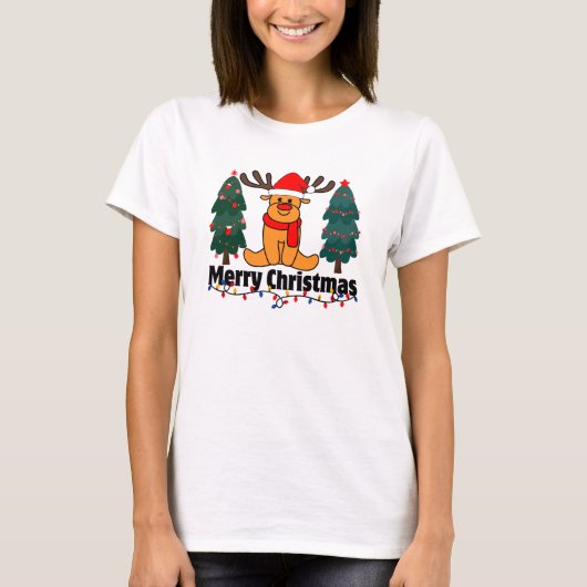 Frohe Weihnachten T-Shirt (Vorderseite)