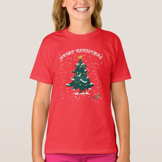 Frohe Weihnachten T-Shirt (Vorderseite)