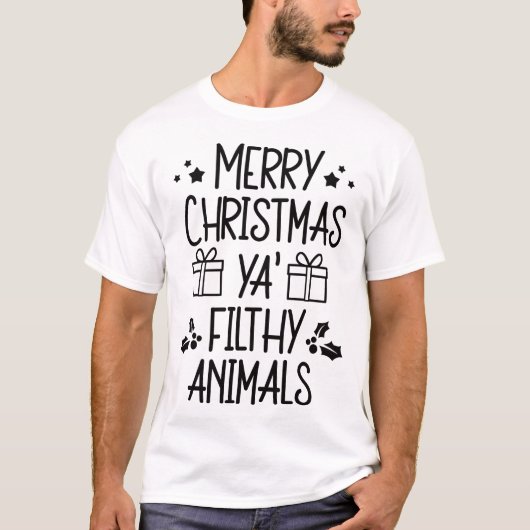 Frohe Weihnachten T-Shirt (Vorderseite)