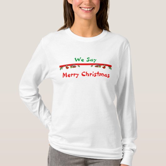 Frohe Weihnachten T-Shirt (Vorderseite)