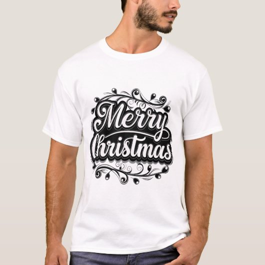 Frohe Weihnachten T-Shirt (Vorderseite)