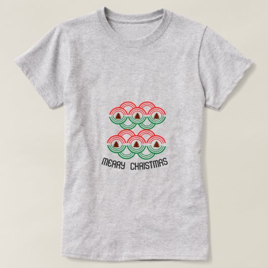 Frohe Weihnachten T - Shirt (Design vorne)