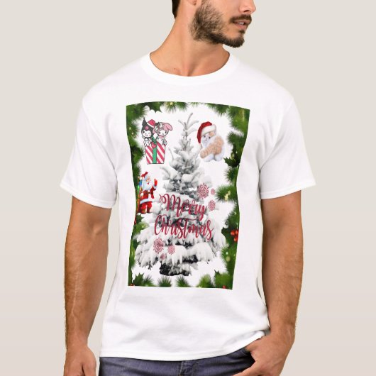 Frohe Weihnachten T-Shirt (Vorderseite)