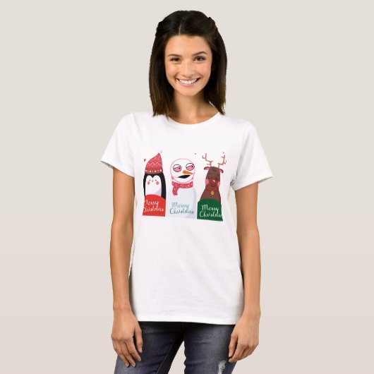 Frohe Weihnachten T-Shirt (Vorne ganz)