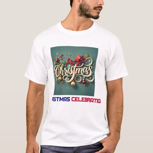 Frohe Weihnachten T-Shirt (Vorderseite)