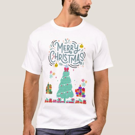 frohe Weihnachten T-Shirt (Vorderseite)