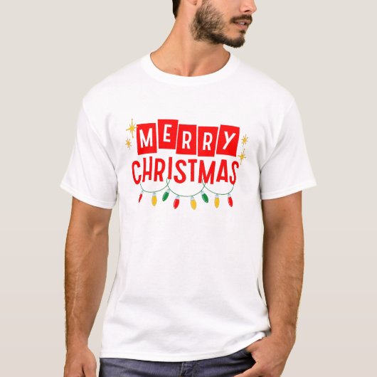 Frohe Weihnachten T-Shirt (Vorderseite)