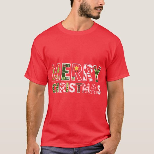 Frohe Weihnachten T-Shirt (Vorderseite)