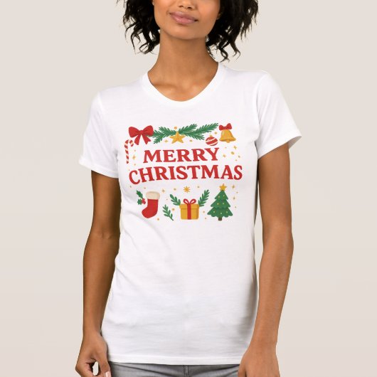 Frohe Weihnachten T-Shirt (Vorderseite)