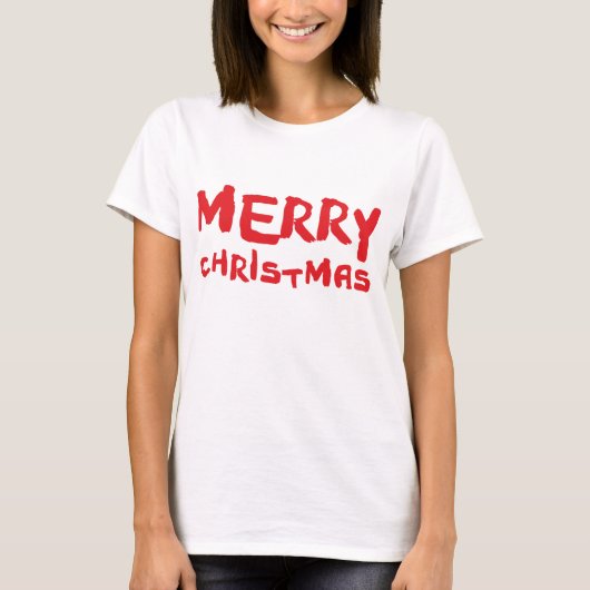 Frohe Weihnachten T-Shirt (Vorderseite)