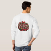 Frohe Weihnachten T-Shirt (Schwarz voll)