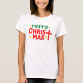 Frohe Weihnachten T-Shirt (Vorderseite)