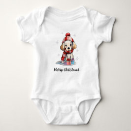 "Frohe Weihnachten". T-Shirt Baby Strampler