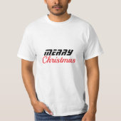 Frohe Weihnachten T - Shirt Classic Trendy Design (Vorderseite)