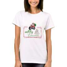 Frohe Weihnachten T - Shirt: Festliche Niedliche W