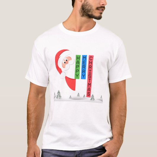 Frohe Weihnachten T - Shirt Klassischer T - Shirt (Vorderseite)