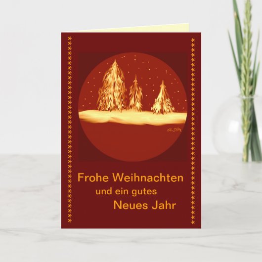 Frohe Weihnachten - Tannen-your text (Vorderseite)