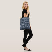 Frohe Weihnachten Tasche (Am Model)