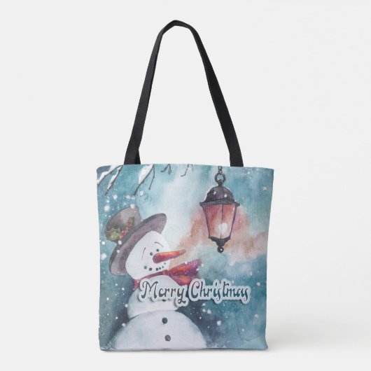 Frohe Weihnachten Tasche (Rückseite)