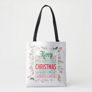 Frohe Weihnachten Tasche